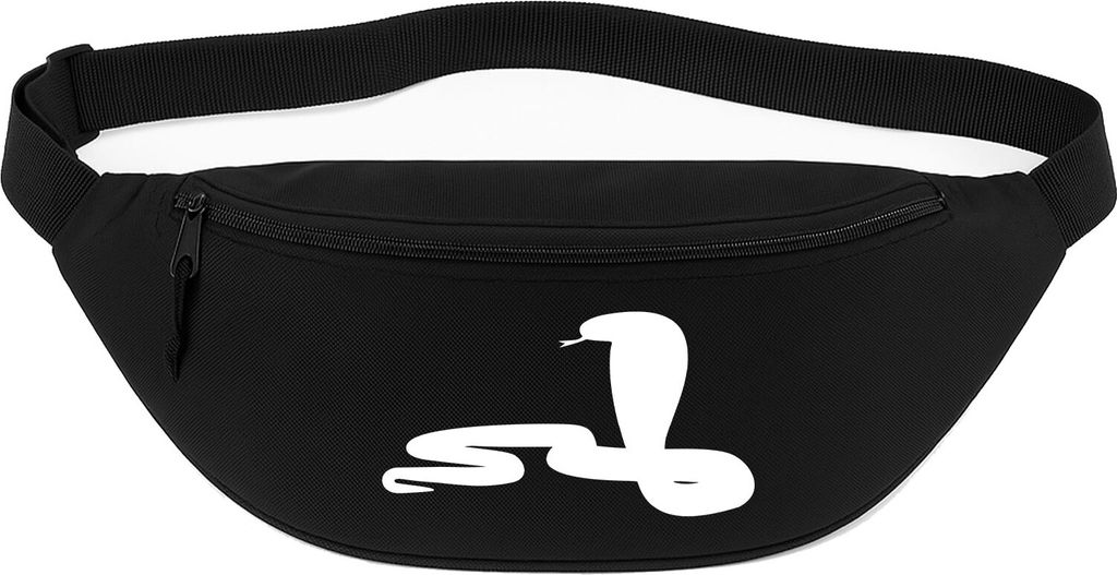 Huuraa Bauchtasche Schlange Kobra Silhouette 2,5 Liter Black Polyester Crossbody Bag Geschenkidee