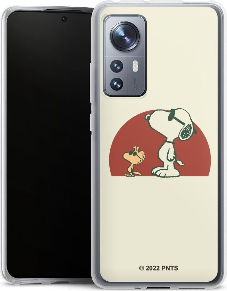 DeinDesign Handyhülle für Xiaomi 12 5G Silikon Hülle Case Smartphone Schutzhülle Offizielles Lizenzprodukt Snoopy Kindheit