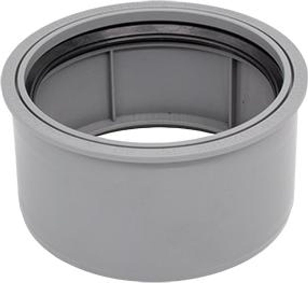 airfit super krótki reduktor DN125x110 z PP, szary Zdjęcie produktu 