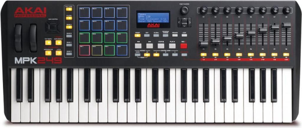 AKAI MPK 249 Control Keyboard Pad Controller MIDI USB RGB Image du produit 