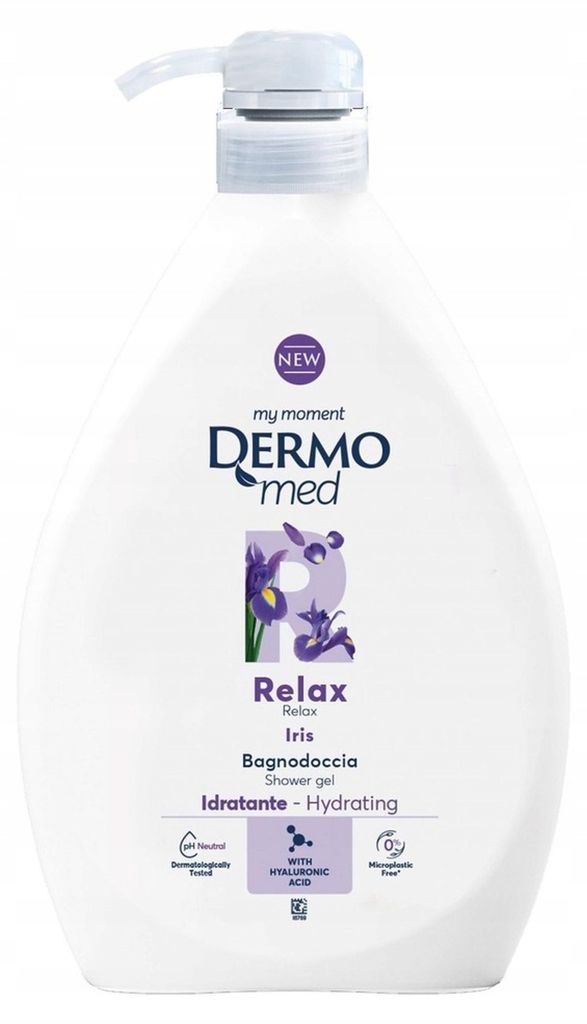 Gel douche avec distributeur Relax Iris 1 L - Dermomed Image du produit 