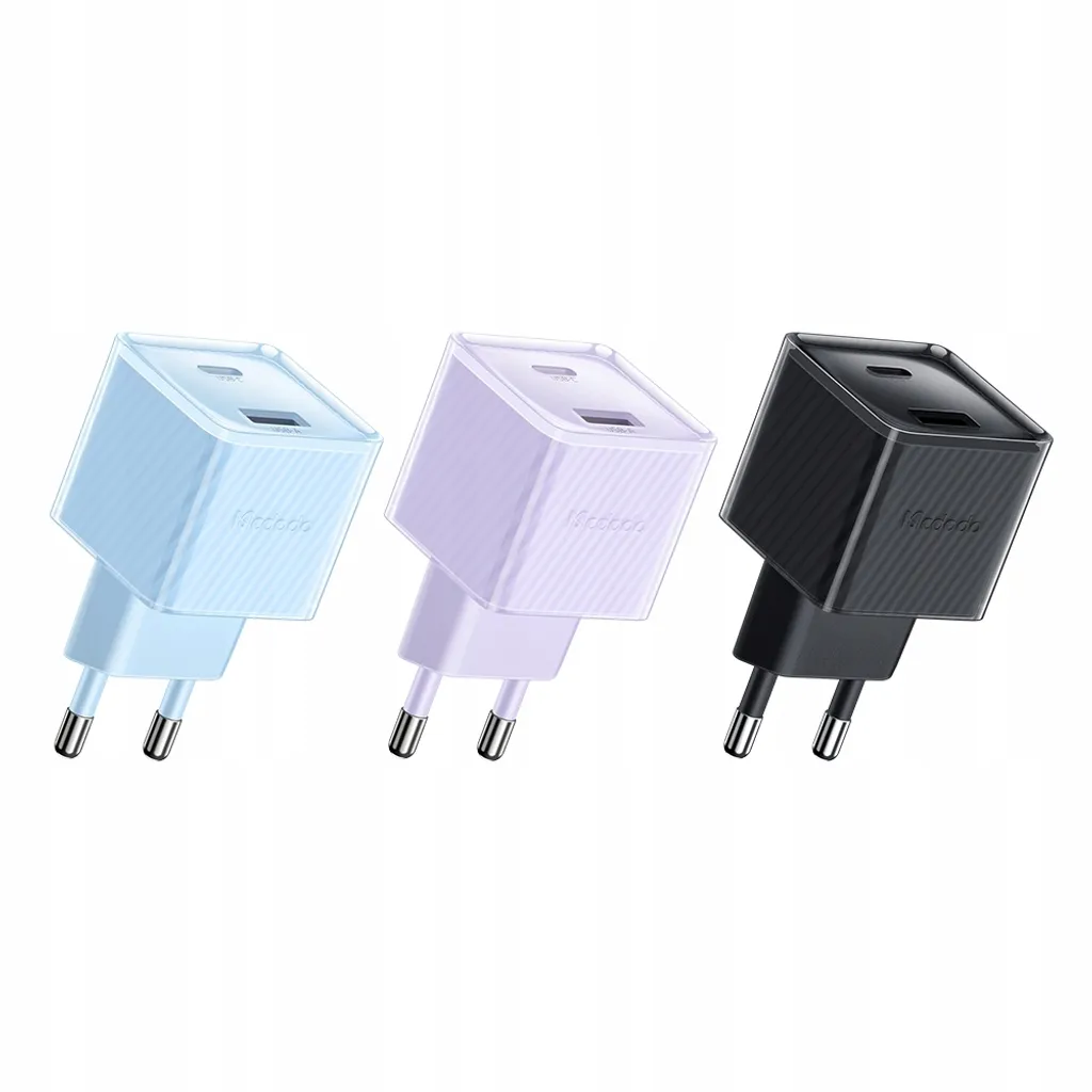 Chargeur de Voyage Rapide 33W pour iPhone et Android, Double USB Violet - 13