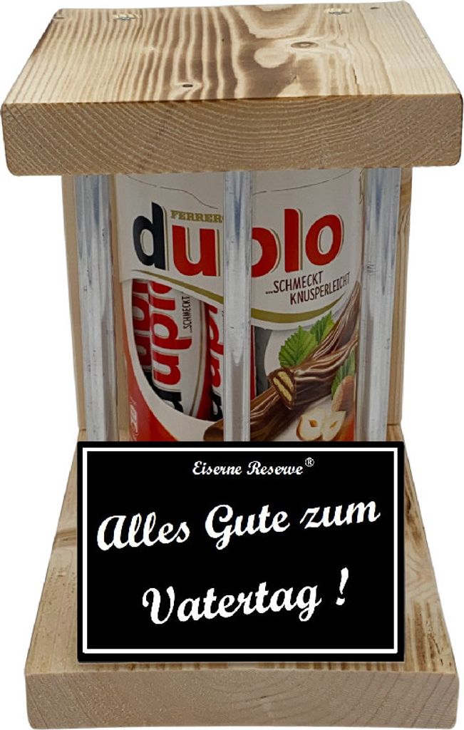 duplo Riegel - Notfall Reserve - Metallstäbe - Alles Gute zum Vatertag - Vatertag Geschenk