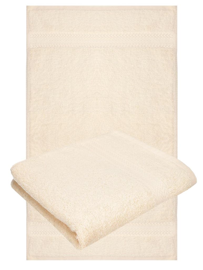 Betz 2-TLG. Handtuch-Set Premium 100% Baumwolle 2 Handtücher 50x100 cm Farbe beige