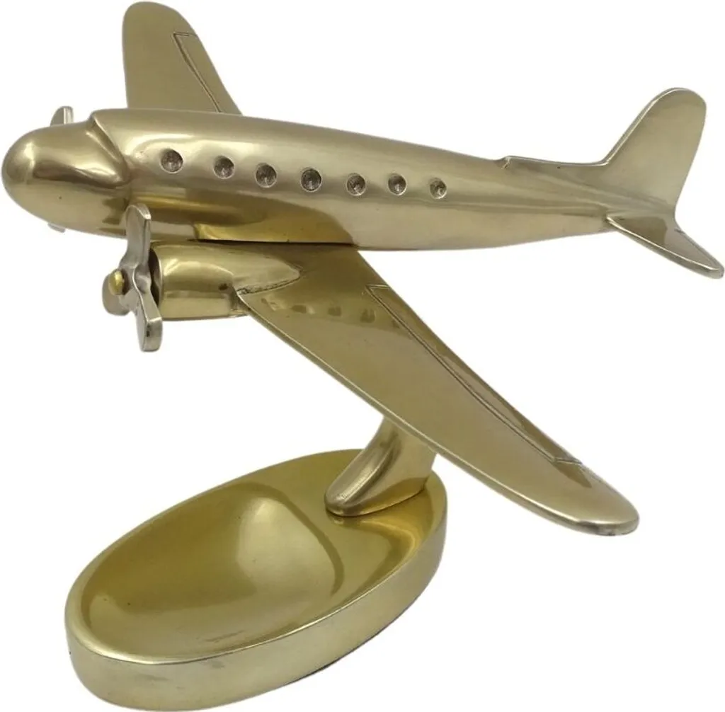 Maquette avion bimoteur métal Madrid Magnificence pour bureau chic