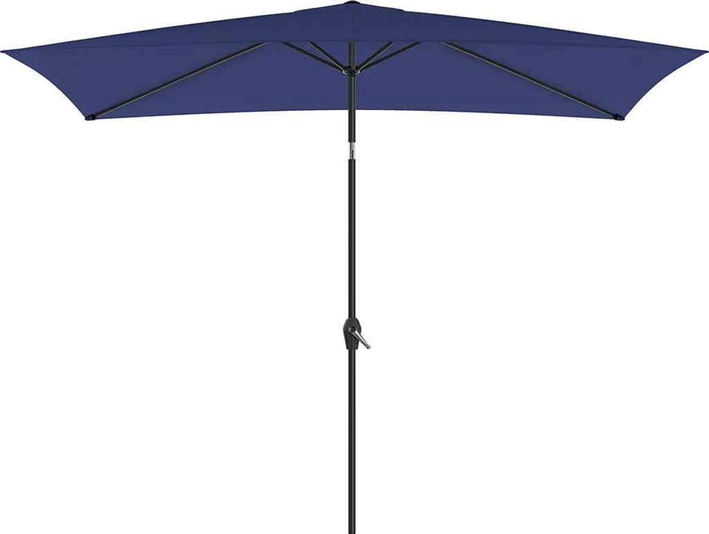 Parasol rectangulaire 300 x 200 cm anti-UV avec manivelle de précision