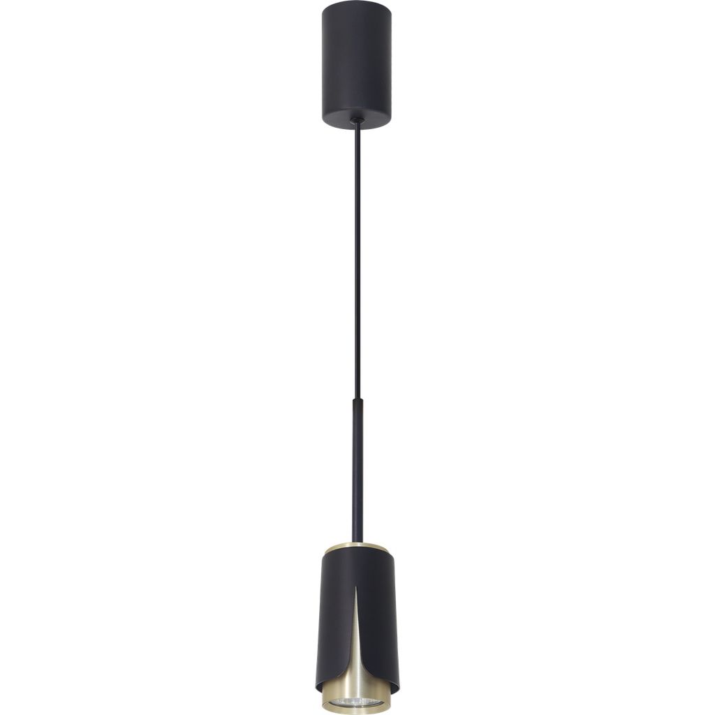 Schwarze & Goldene Hängelampe Flower GU10 8W