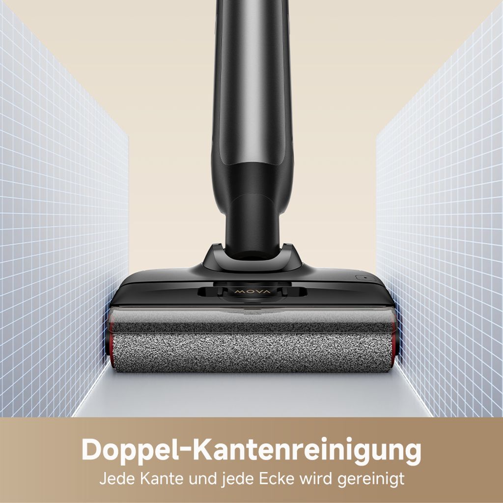 Mova M10 Nass-und Trockensauger,flaches 180°-Design, 90° Produktbild 9
