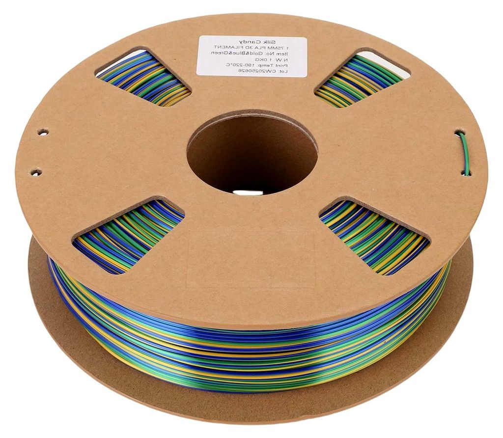 1 Rolle 3D-Drucker-Filament 1,75 mm PLA 3 Farben 1 kg hochfestes PLA-Filament für Basteldekorationen ±0,02 mm Maßgenauigkeit