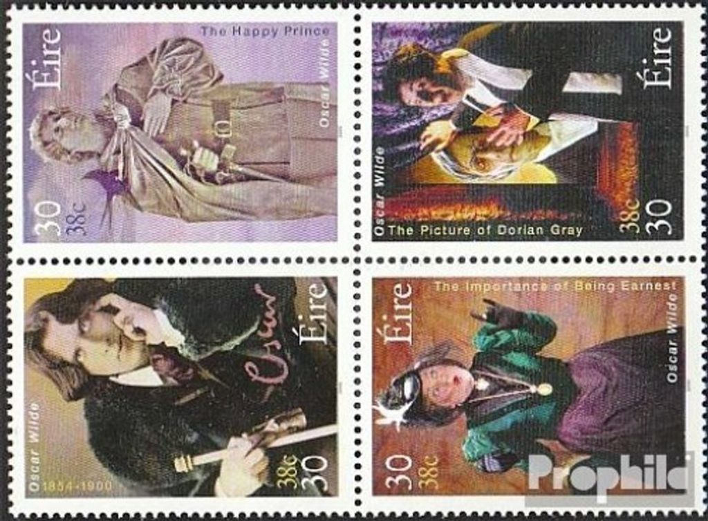 Briefmarken Irland 2000 Mi 1225-1228 Viererblock (kompl.Ausg.) postfrisch Wilde