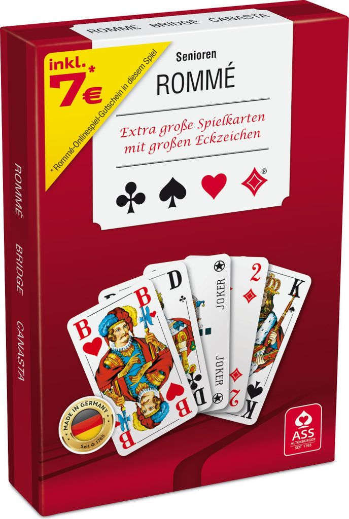 Spielkartenfabrik ASS Altenburg - Senioren Rommé (extra Produktbild 