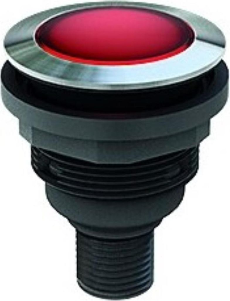Georg Schlegel M12 Drucktaste, 1Ö + 1S beleucht- und beschriftbar, rund, SHORTRON connect M12-Stecker, 4-polig - 1