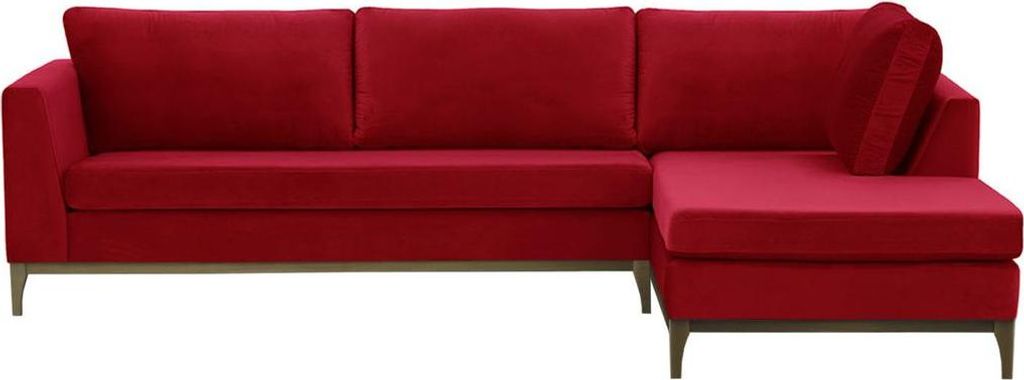 Rechtsseitiges Ecksofa Gosena Wood-Velluto 7-wax black