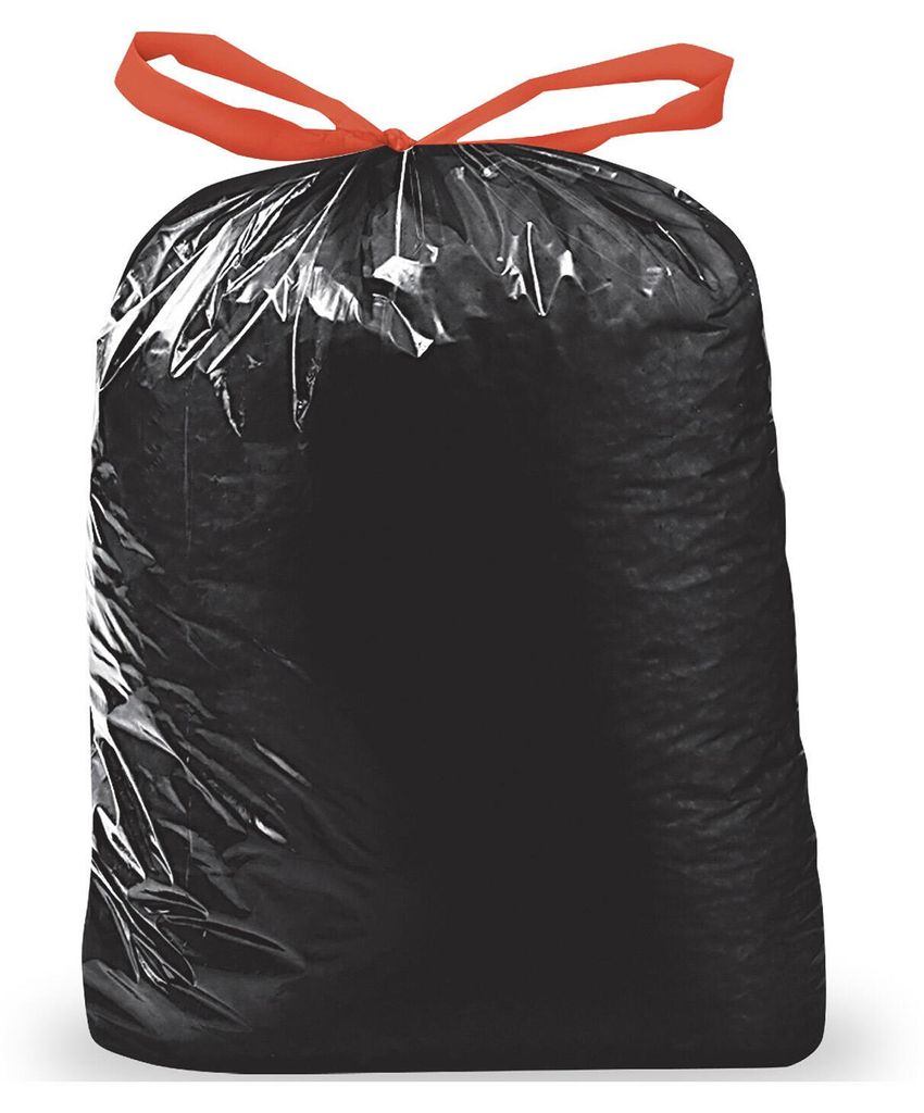 100x Müllsäcke mit Zugband 120 Liter LDPE 70 x 100 cm Produktbild 