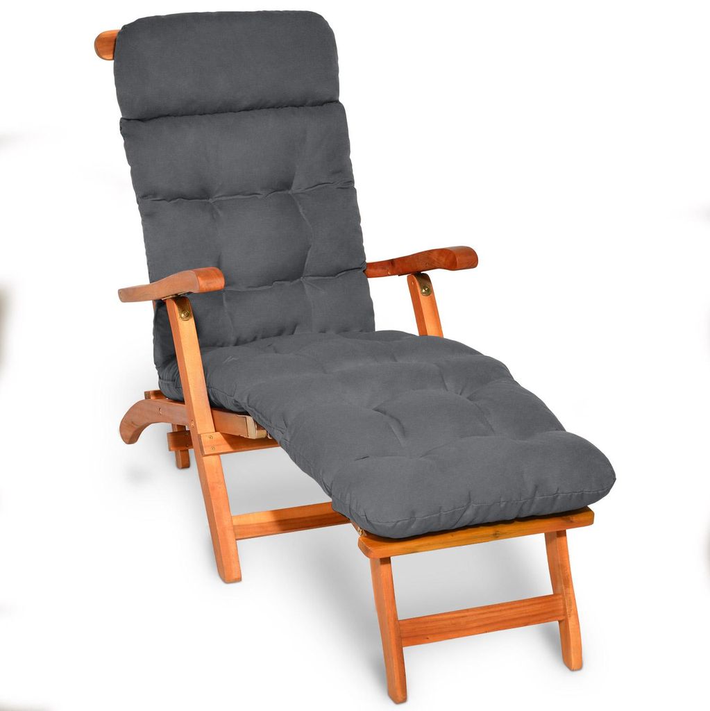 Beautissu Matelas confortable pour chaise longue Deckchair, Image du produit 