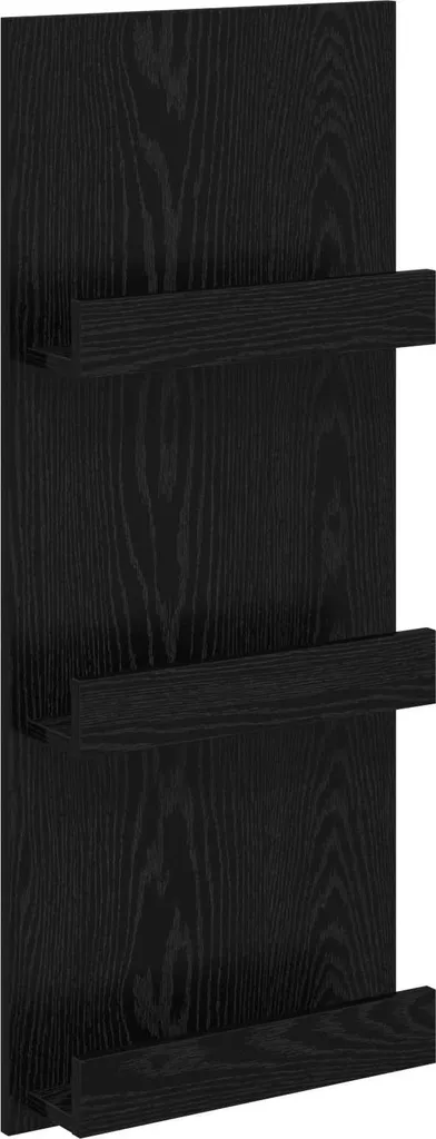 Mobile Portariviste SYFAX™ Rovere Nero 51x11x102 cm | Robusto e Slim