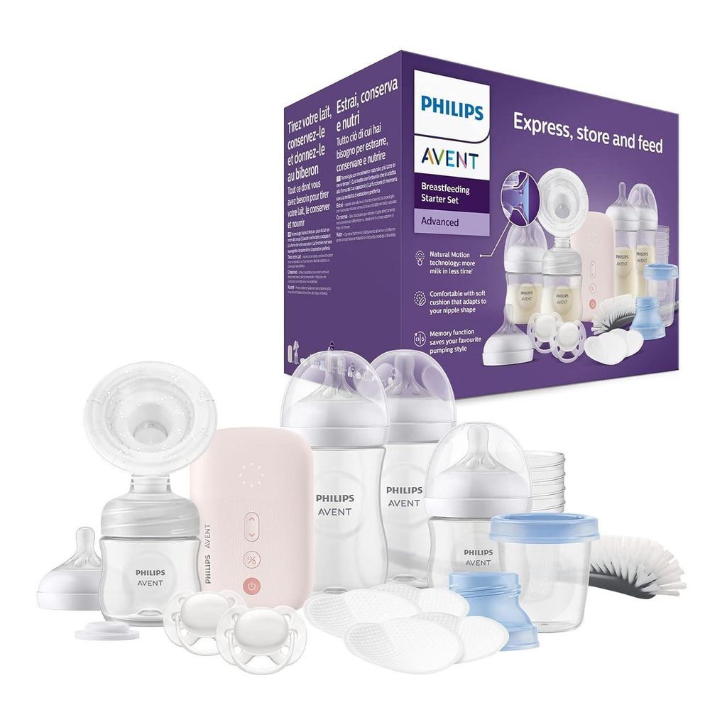 Philips Elektrische Milchpumpe elektrische Einzelmilchpumpe, mit Natural Motion Milchpumpe elektrisch, Handmilchpumpe, Abpumpen Muttermilch, Milch