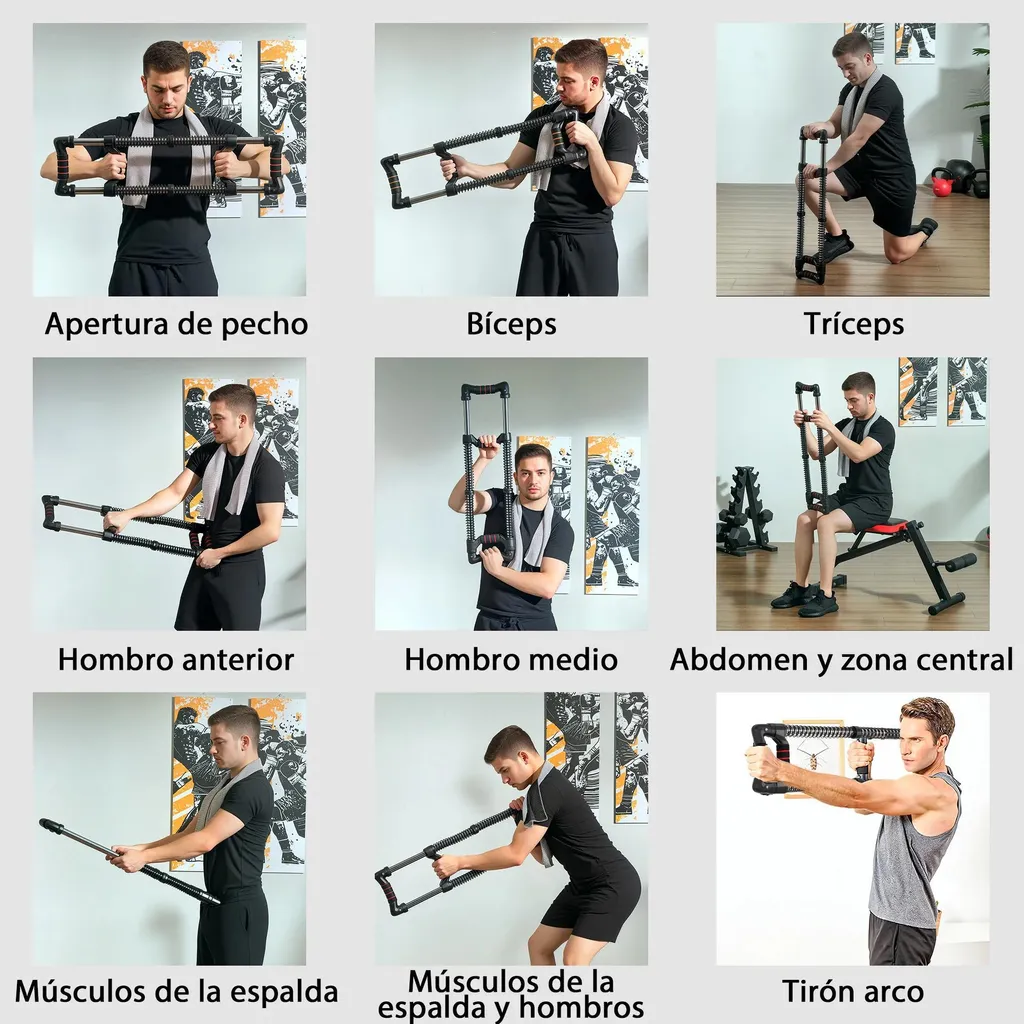 Appareil Musculation Pectoraux et Bras à Résistance Variable 80 kg - 4