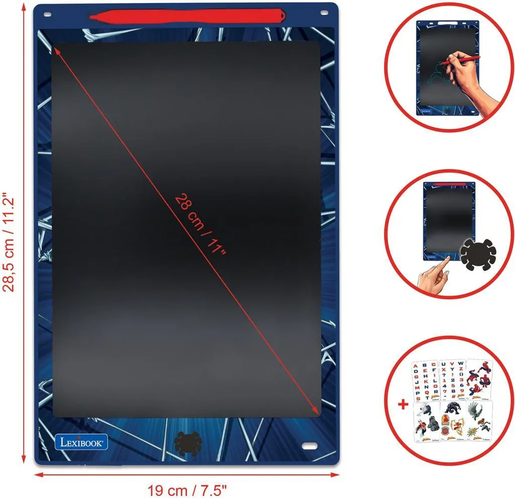 Ardoise Magique Numérique Spider-Man : Tablette LCD Multicolore 10" - 2