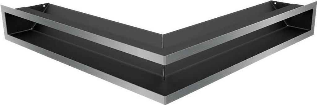 Eck-Lüftungsgitter LUFT 56x56x9 Edelstahl