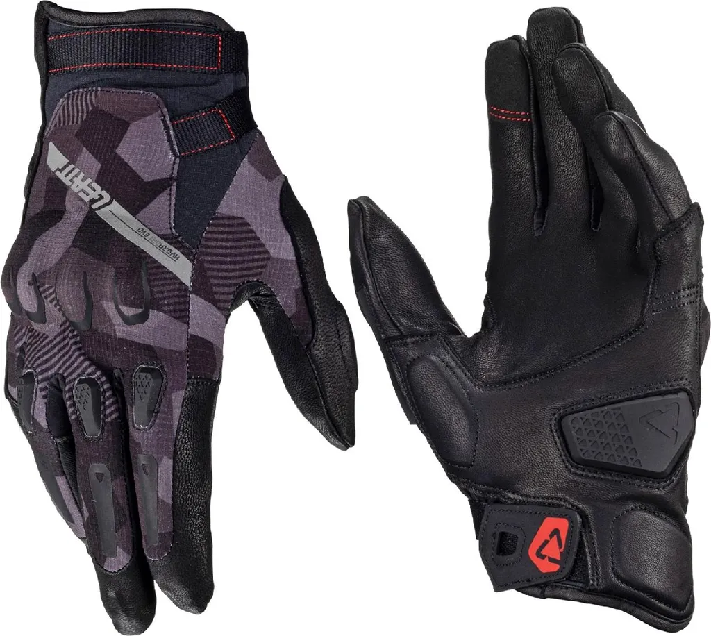 Gants Leatt ADV HydraDri 7.5 court V24 protection 3DF gris jungle S