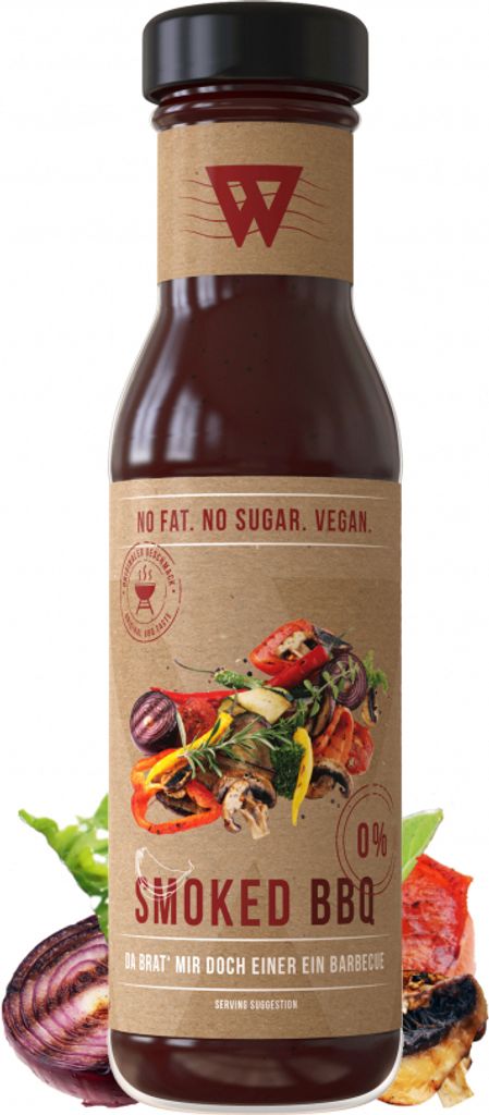 XAXX HC WunderSauce Smoked BBQ, zuckerfreie Sauce, 250 ml