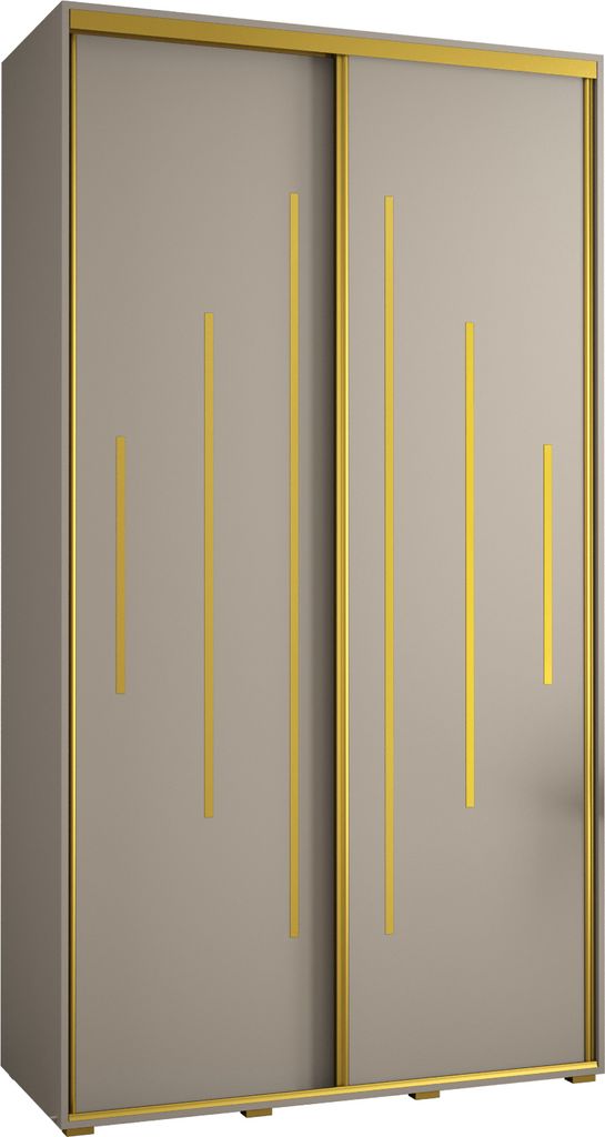 Kryspol Dakota 12 Schrank, zwei Türen - 235,2x140x45cm - Kaschmir Gold