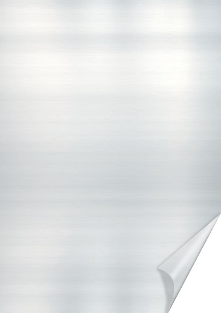 Alu- Metallfolie 50x78cm silber/silber Packung mit 20 Stück
