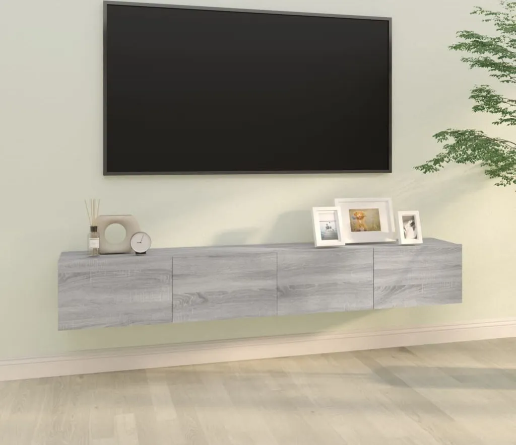 Mobili TV Sospesi 2 pz Grigio Sonoma 100x30x30 cm | Maison Exclusive