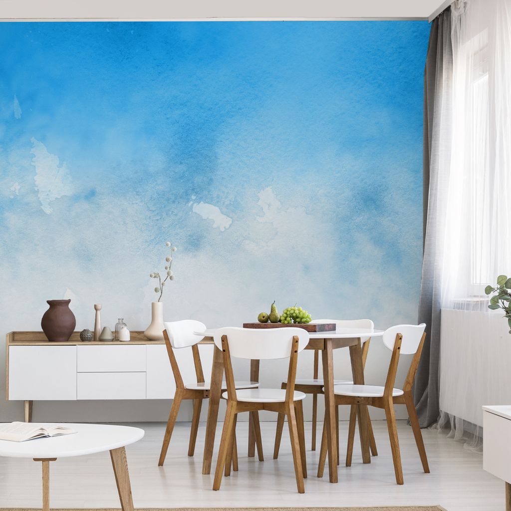 Muralo XXL Vlies FOTOTAPETE Aquarell OMBRE abstraktes Dekor (B) 520 cm x (H) 318 cm Tapete Wandtapete WOHNZIMMER SCHLAFZIMMER 4699