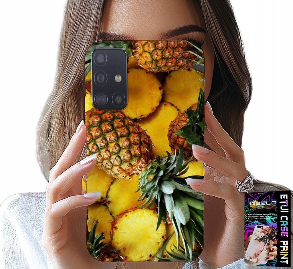 Gehäuse Für Samsung Galaxy M31S - Ananas Obst Fall Fall + Glas