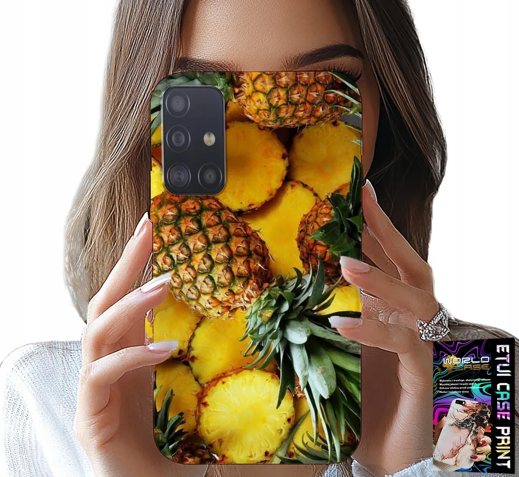 Custodia Ananas Samsung A71 + Vetro Temperato: Design e Sicurezza