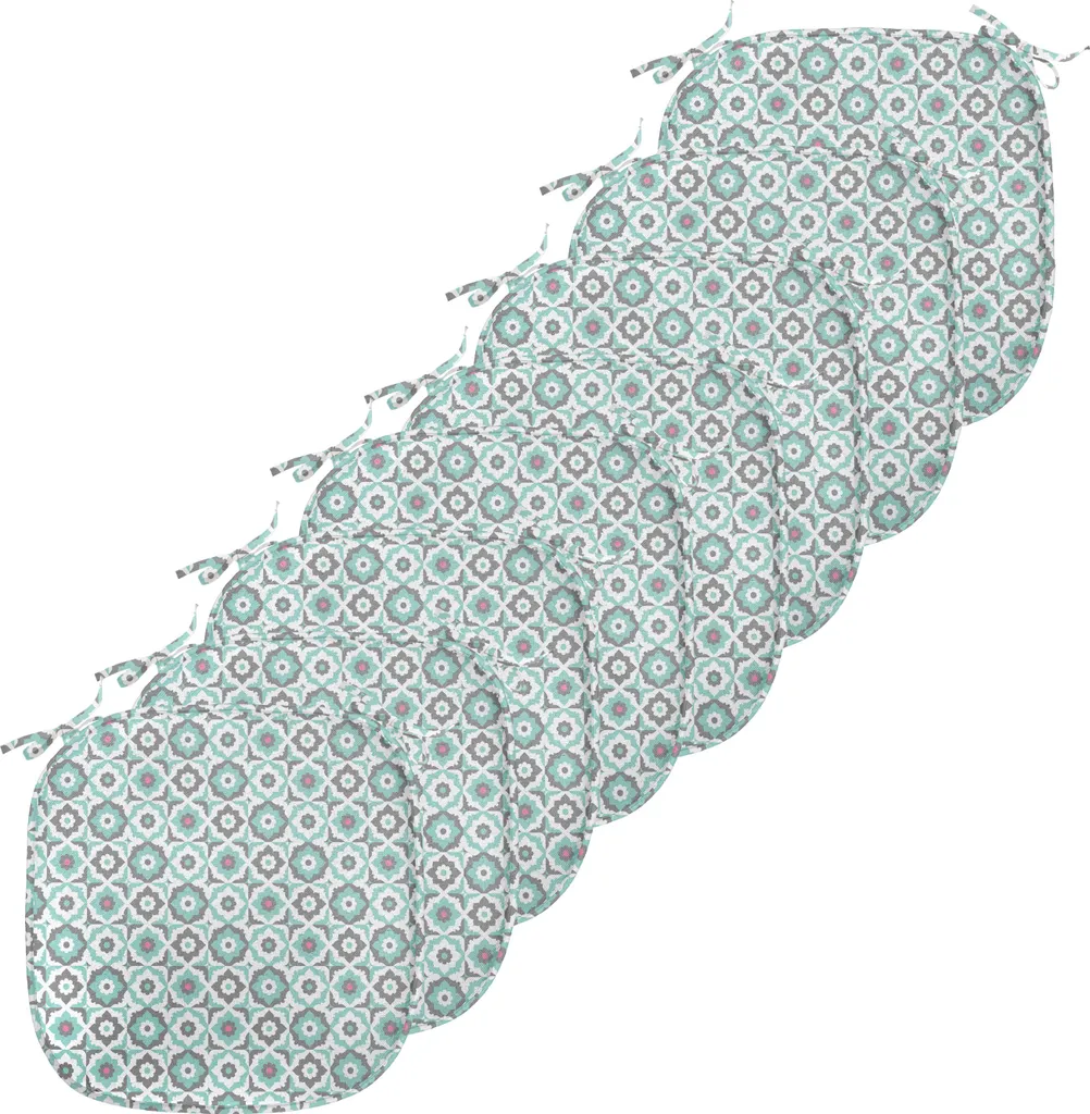 Coussins de Chaise Anti-Glisse et Imperméables - Lot de 8 Pièces 40x40 cm