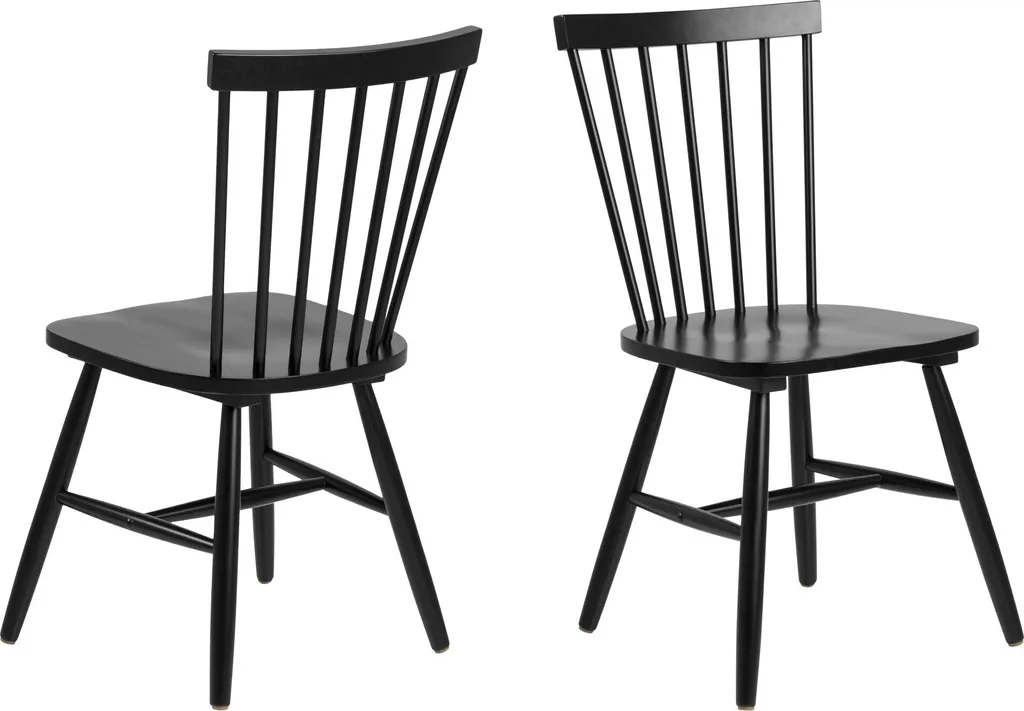 Chaise Riano noire pour table de séjour moderne et coin cuisine chic