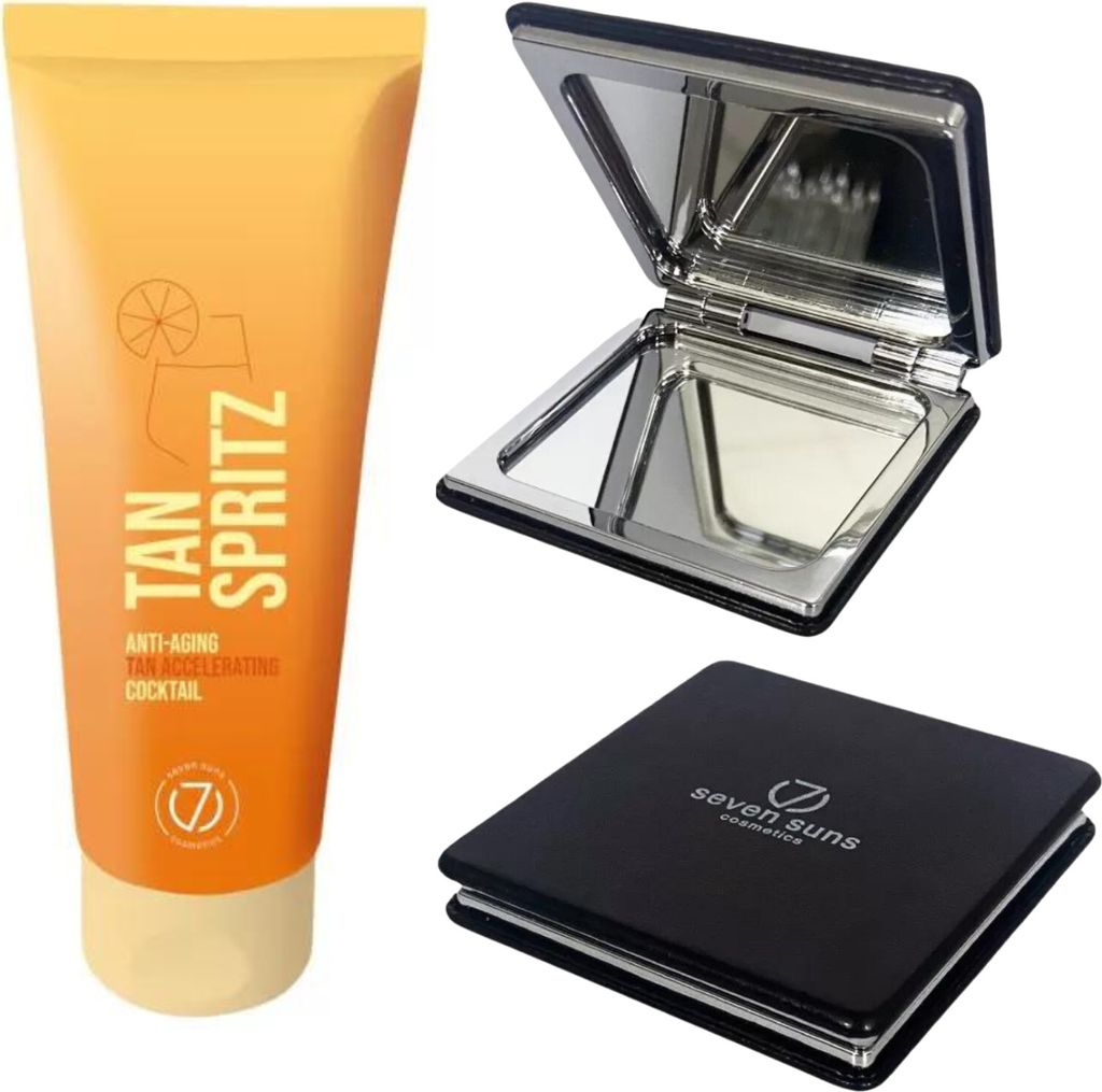 7suns Tan Spritz Bräunungsbeschleuniger-Cocktail 100 ml + gratis Doppelspiegel