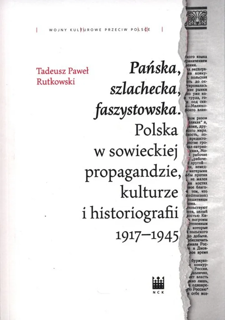 Comprendre l'Histoire Polonaise : Livre Pańska Szlachecka Faszystowska Noir