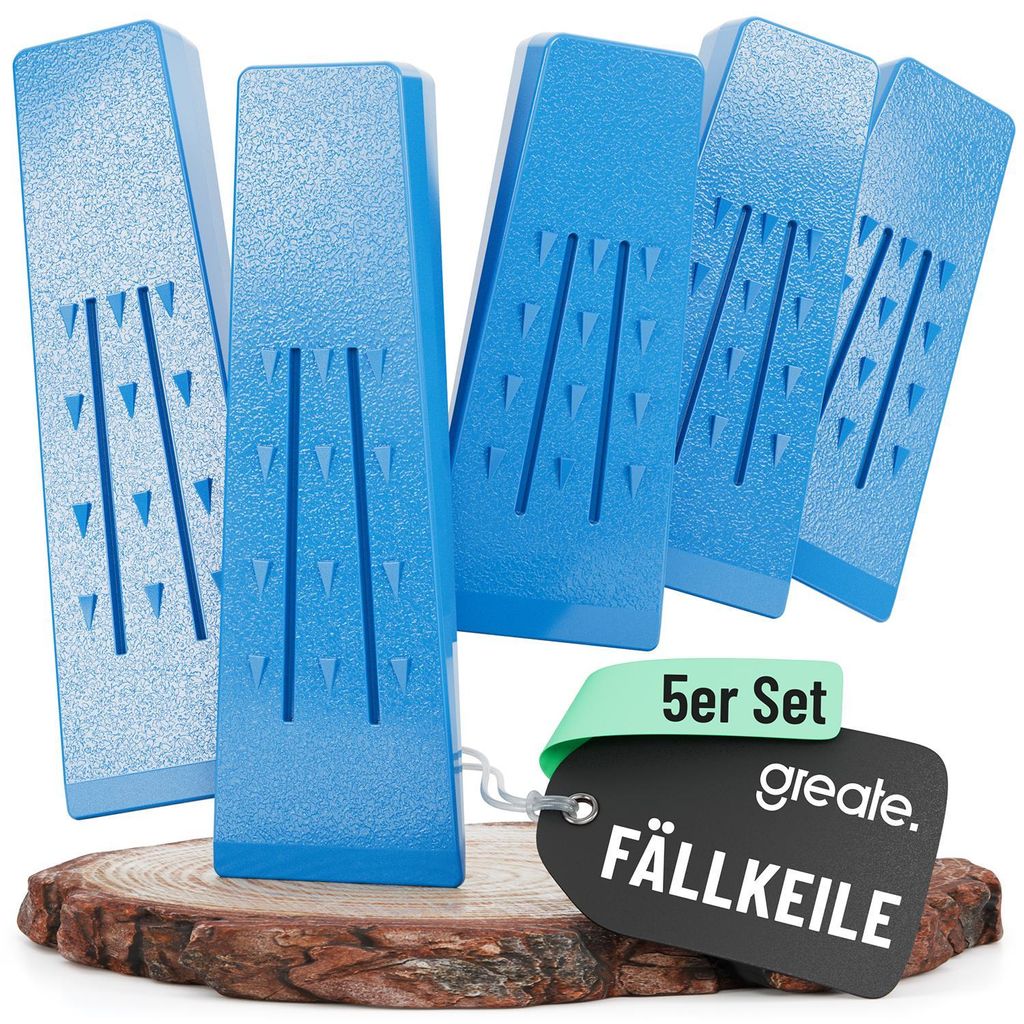 greate Kunststoff Fällkeil Forst Set 5-teilig - Schlagfest, Produktbild 