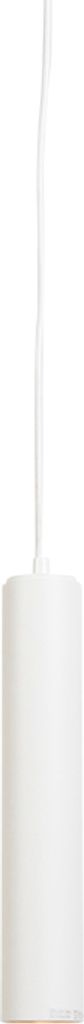 QAZQA - Modern Design-Pendelleuchte I Pendellampe I Hängelampe I Pendellampe I Pendelleuchte I Lampe I Leuchte Weiß GU10 50mm - Tuba Small I Wohn...