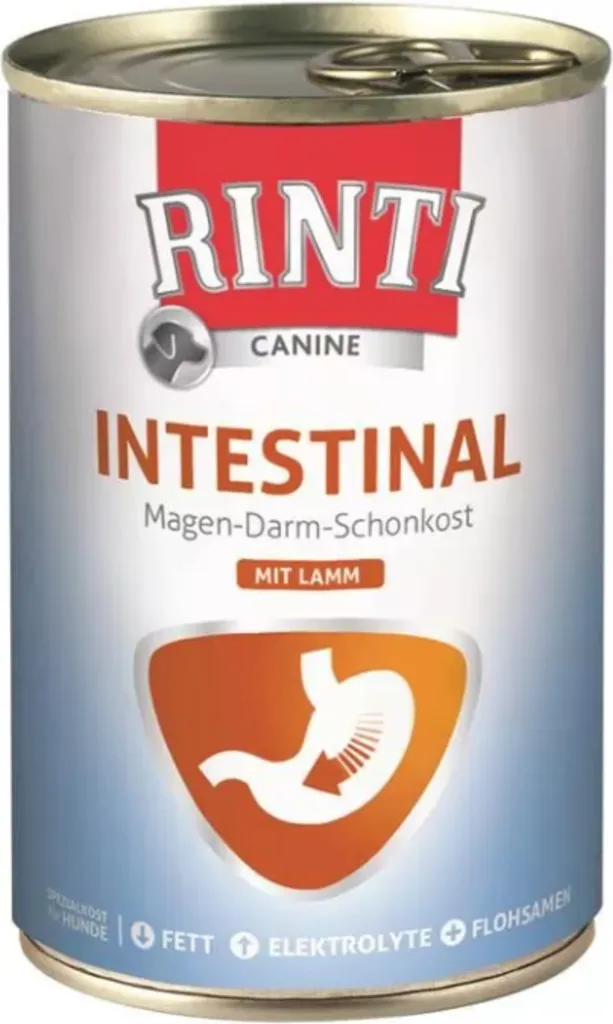 Rinti Canine Intestinal Agneau 400g x12 - Pâtée Spéciale Digestion Chien