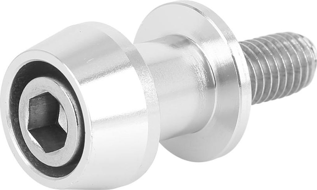 M10x1,5 Motorrad CNC Schwingenschlitten Spulenschraube Universal Silberton