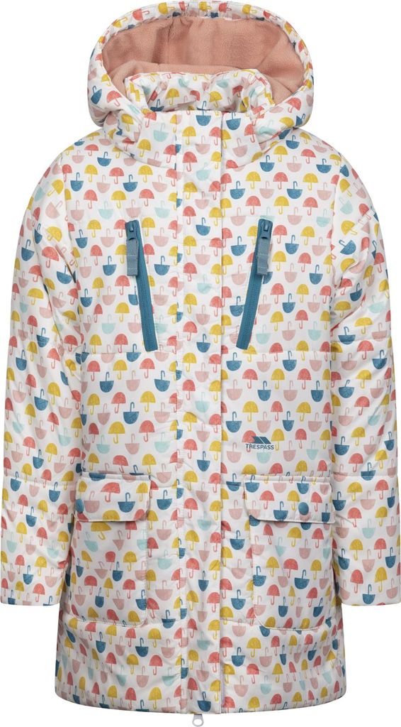 Trespass - "Suzzee" Jacke für Mädchen, Leger TP7165 (104) (Weiß/Bunt)