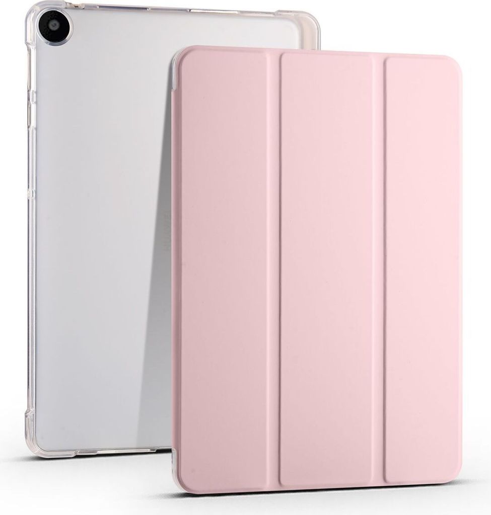 Schutz Hülle für Huawei MatePad SE Tablet Case Smart Cover Tasche 3 Fold Bumper, Farbe:Rosa