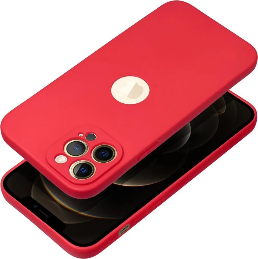 Cover Rossa iPhone 17 Soft Case - Silicone Opaco Anti-Impronta