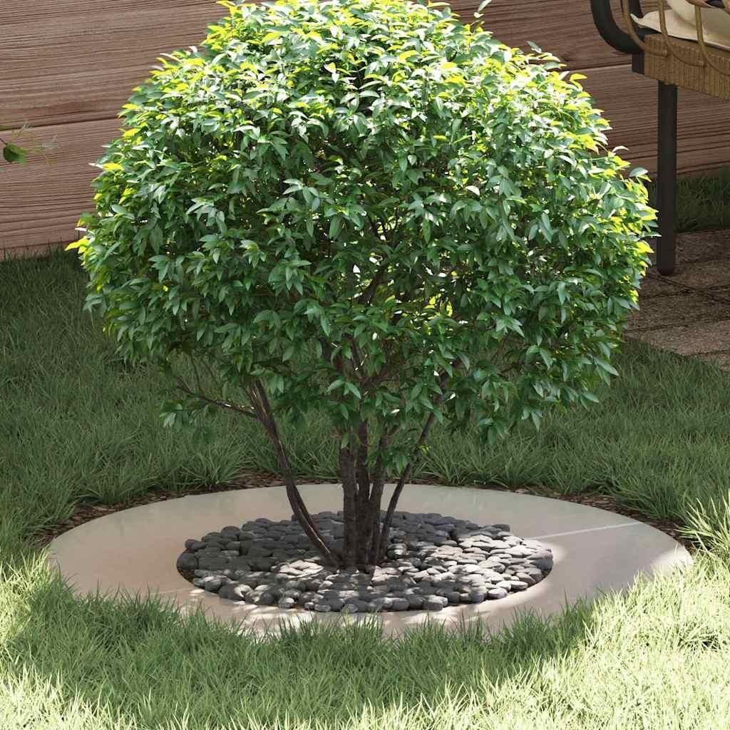 Maison Exclusive - geeignet für flache Baumringe 5 pcs Silber Ø40 / 70 cm Edelstahl