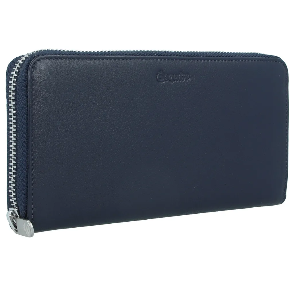 Porte-monnaie anti-perte en cuir véritable avec compartiments larges - 7