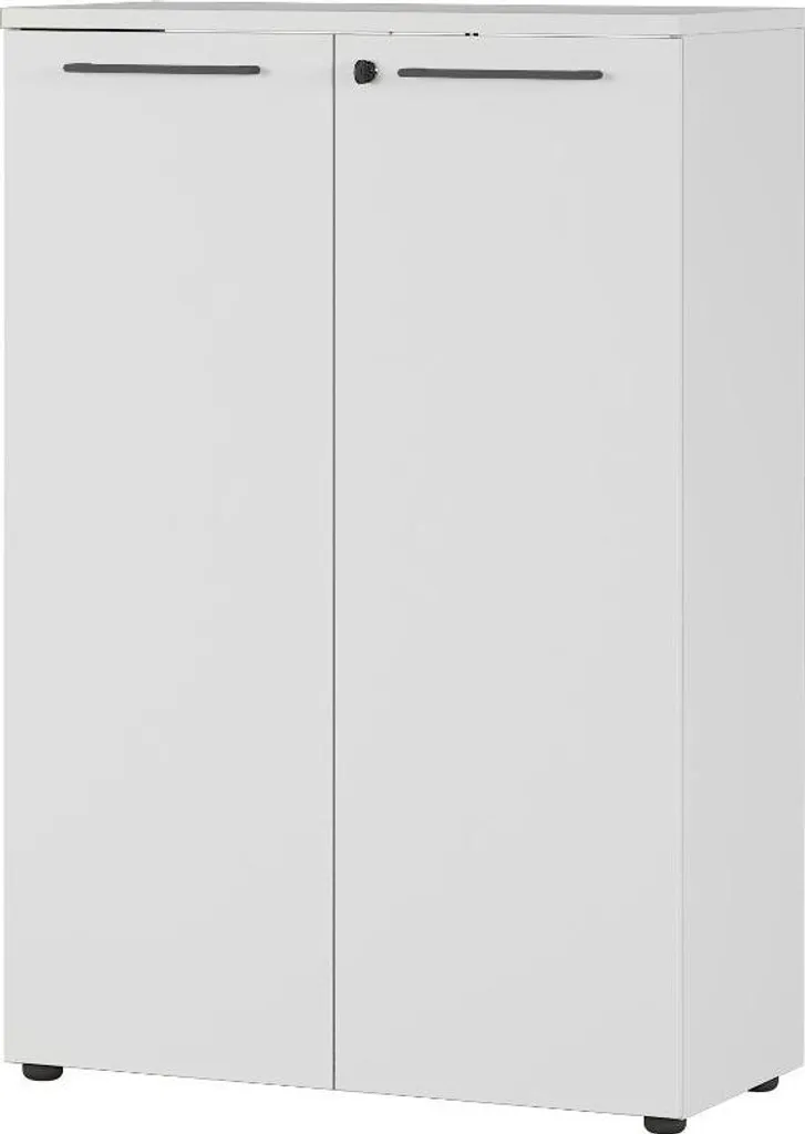 Armoire de bureau métallique grise AGENDA pour rangement de dossiers A4