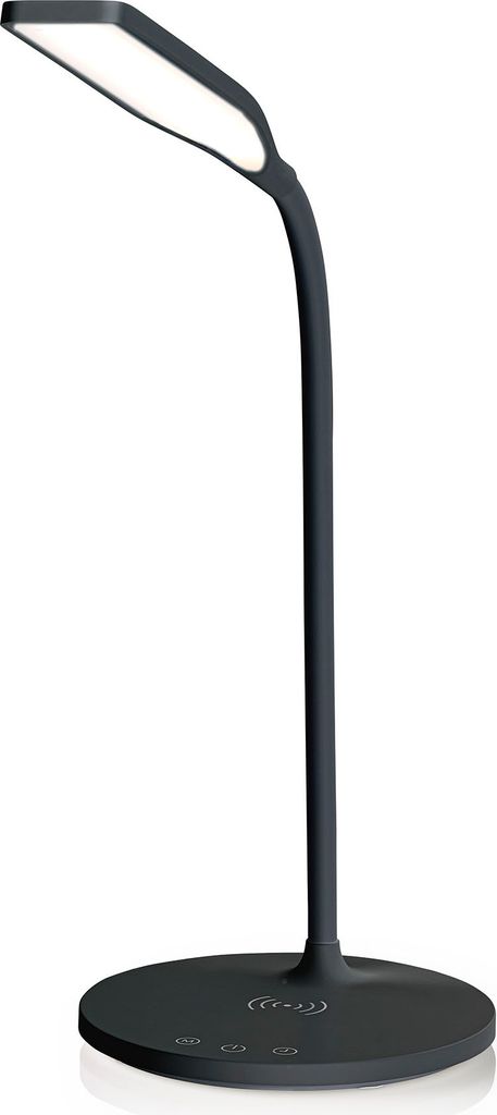 LED-Lampe mit kabellosem Ladegerät | Dimmer - On device | LED / Qi | 10 W | Mit Dimmung | Kaltweiß / Naturweiß / Warmweiß | 2700 - 6500 K