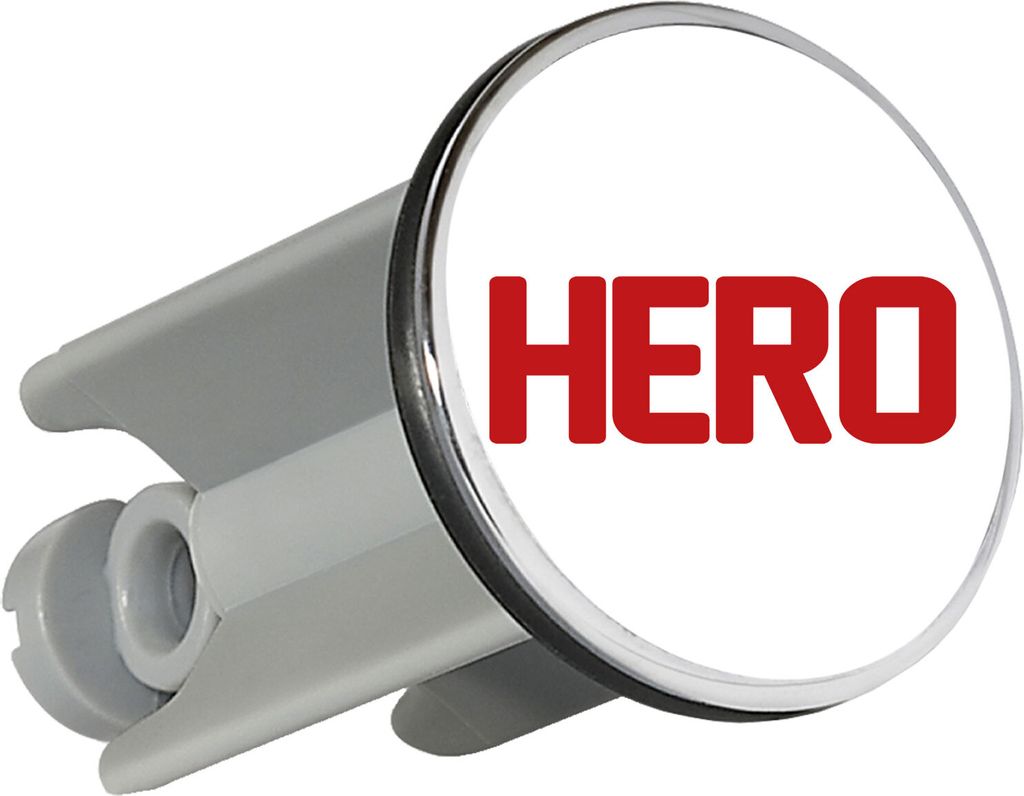 Huuraa Waschbeckenstöpsel Hero Held 4cm höhenverstellbar Abflussstopfen Geschenkidee