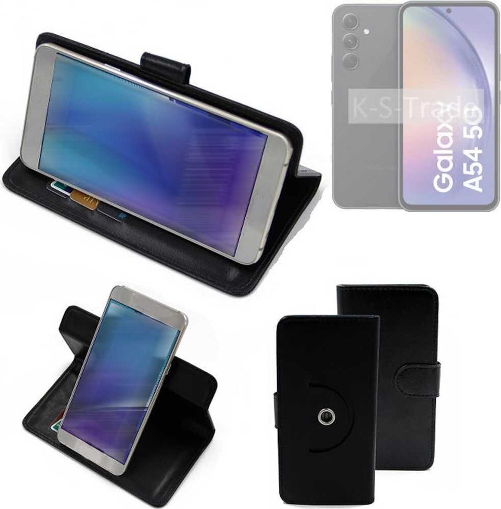 K-S-Trade Case Schutzhülle Handyhülle kompatibel mit Samsung Galaxy M54 5G Flipcase Smartphone Cover Handy Schutz Tasche Klapphülle Walletcase