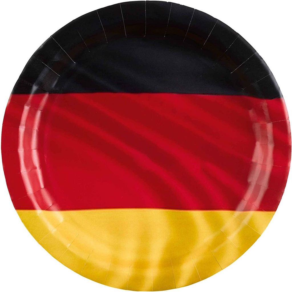 Amscan - Deutschland - Pappteller (8er Set, 23cm) Teller Produktbild 